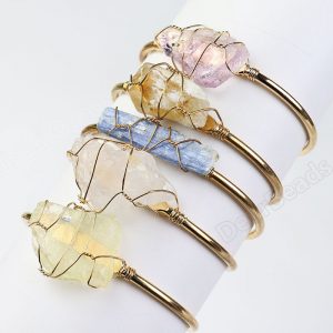 Raw Gemstone Bangle