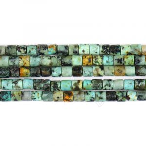 African Turquoise Tube Beads