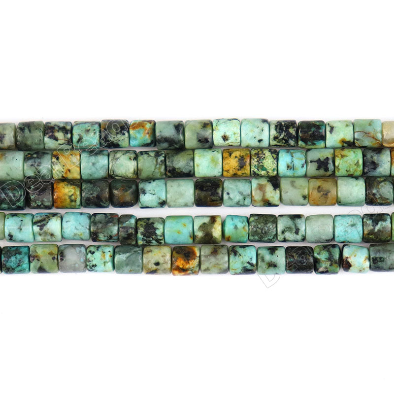 African Turquoise Tube Beads