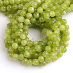 Lime Green Jade Beads