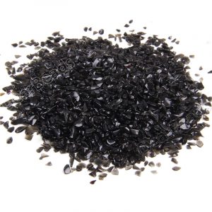 black obsidian chips