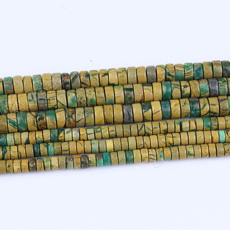 Verdite Rondelle Beads