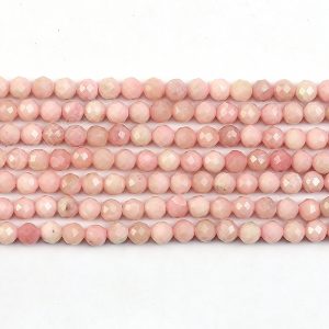 Faceted Pink Opal Beads