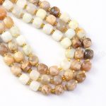 Mixed Moonstone Cube Beads