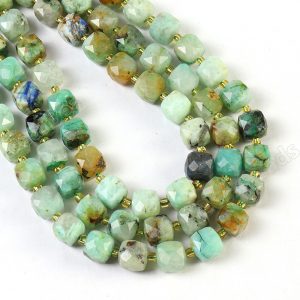 Chrysocolla Cube Beads