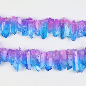 Pink Blue Crystal Beads