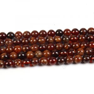 Orange Garnet Beads