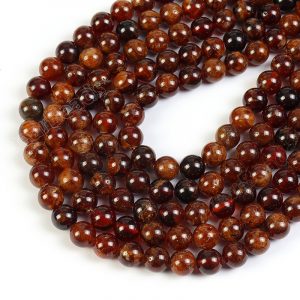 Orange Garnet Beads