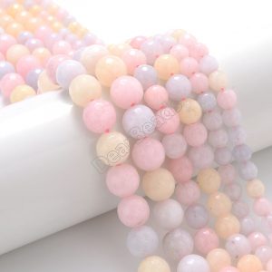 Faceted Colorful Jade Beads