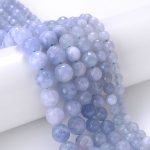 Bright Blue Jade Beads