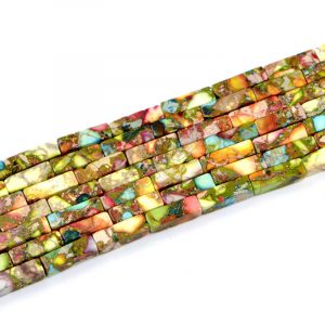Multi-color Imperial Jasper Beads