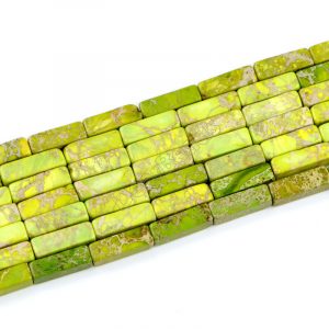 Yellow Green Tube Beads