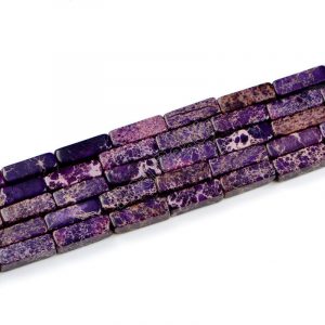 Purple Jasper Tube Beads