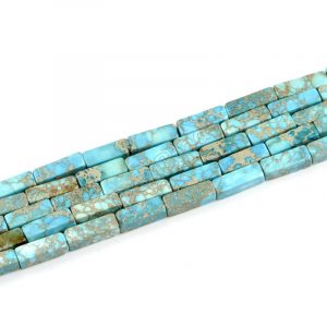 Turquoise Blue Tube Beads