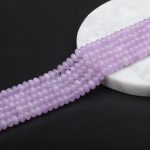 Purple Jade Rondelle Beads