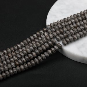 Obsidian Rondelle Beads