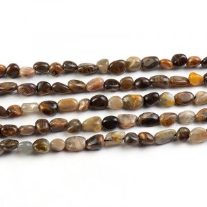 Black Sunstone Nugget Beads