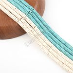 Wavy Rondelle Turquoise Beads