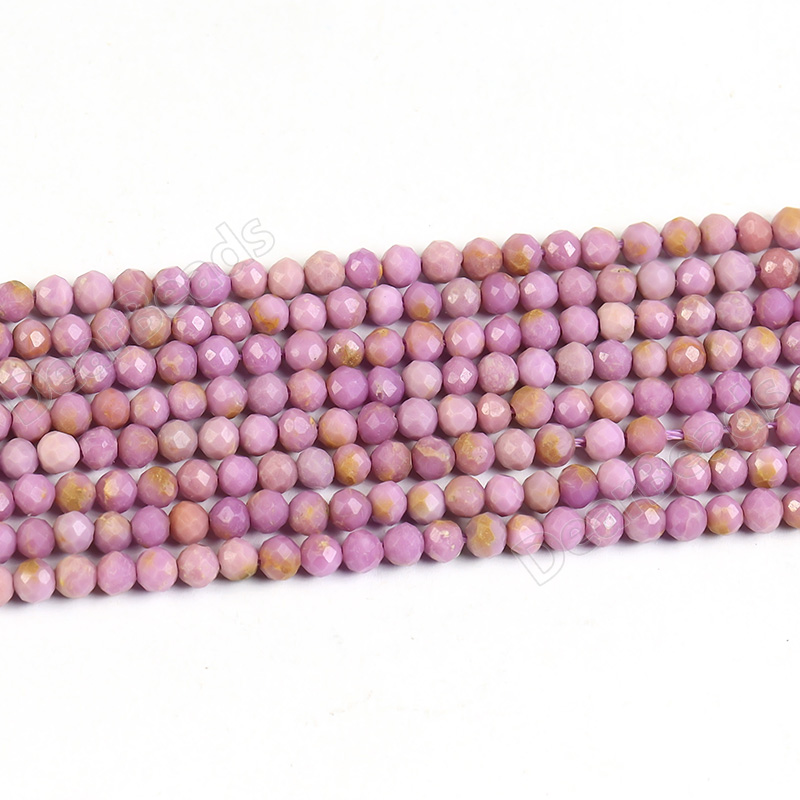 Faceted Phosphosiderite Beads