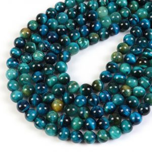 Tiger Eye Beads Blue