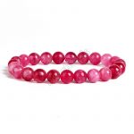 Pink Tourmaline Beaded Bracelet