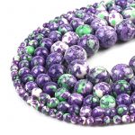Purple Rain Flower Beads