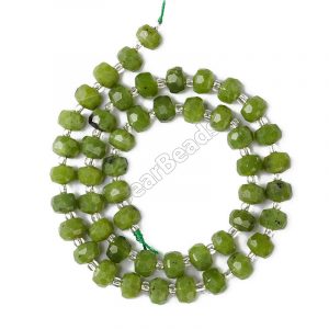 Canadian Jade Rondel Beads