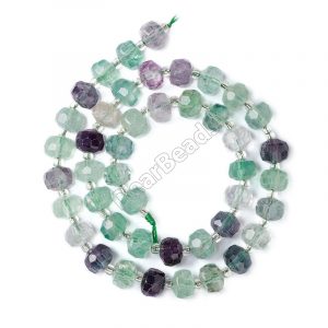 Fluorite Faceted Rondelle Beads