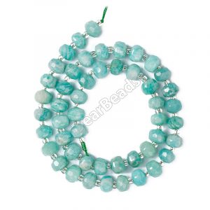 Amazonite Faceted Rondelle Beads