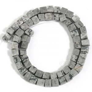 Map Stone Cube Beads