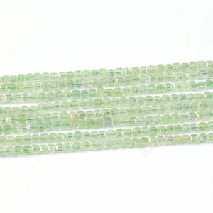 Prehnite Faceted Cube Beads