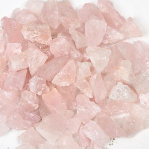 raw rose quartz