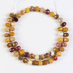 Faceted Mookaite Rondelle Beads