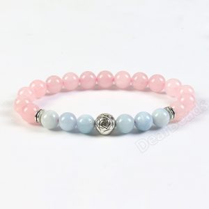 Rose Quartz Aquamarine Bracelets