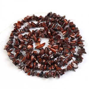 Red Tiger Eye Chip Beads