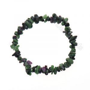 Ruby Zoisite Chip Bracelet