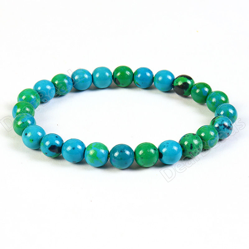 Chrysocolla Beaded Bracelet