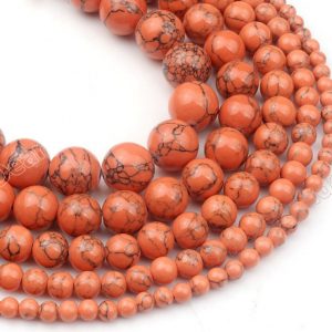 Orange Turquoise Beads