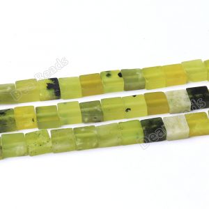 Green Jade Square Beads