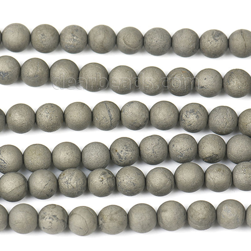 Matte Pyrite Beads
