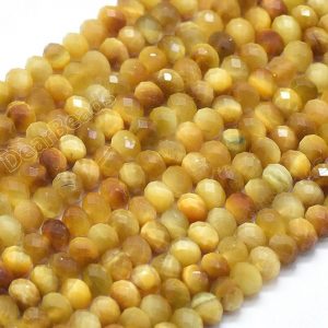 Tiger's Eye Rondelle Beads