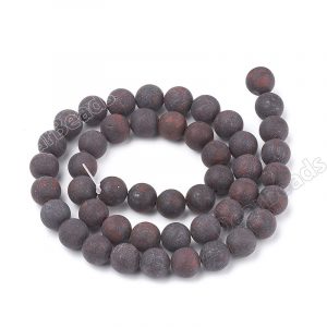 Matte Brecciated Jasper Beads