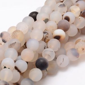 Matte Montana Agate Beads