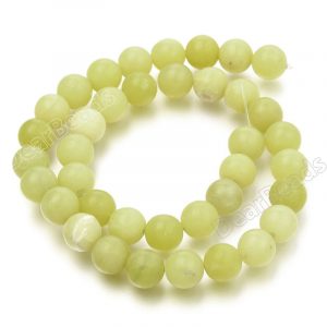 Matte Lemon Jade Beads