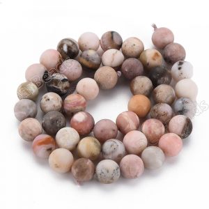 Matte Pink Opal Beads