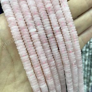 Rose Quartz Rondel Beads