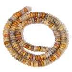 Crazy Lace Agate Rondel Beads