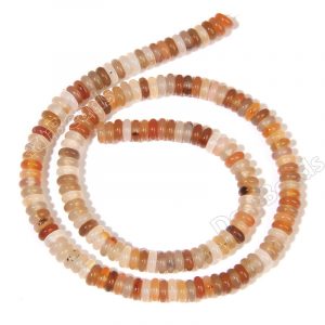 Carnelian Rondel Beads