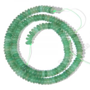 Green Aventurine Rondel Beads
