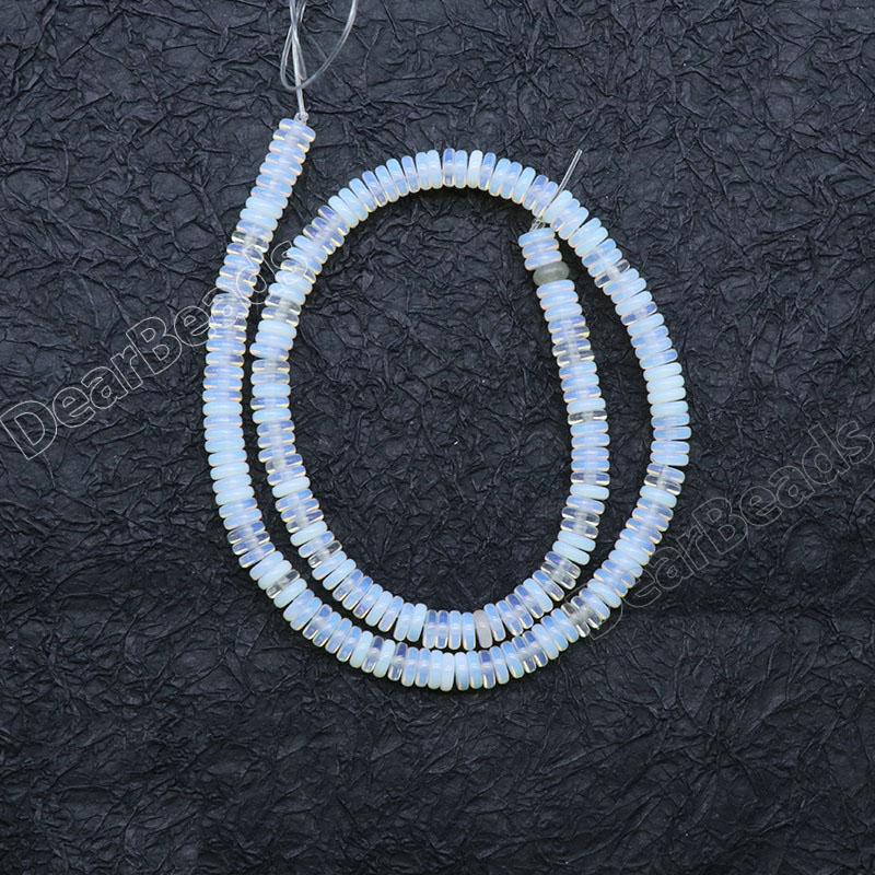 Opalite Rondel Beads